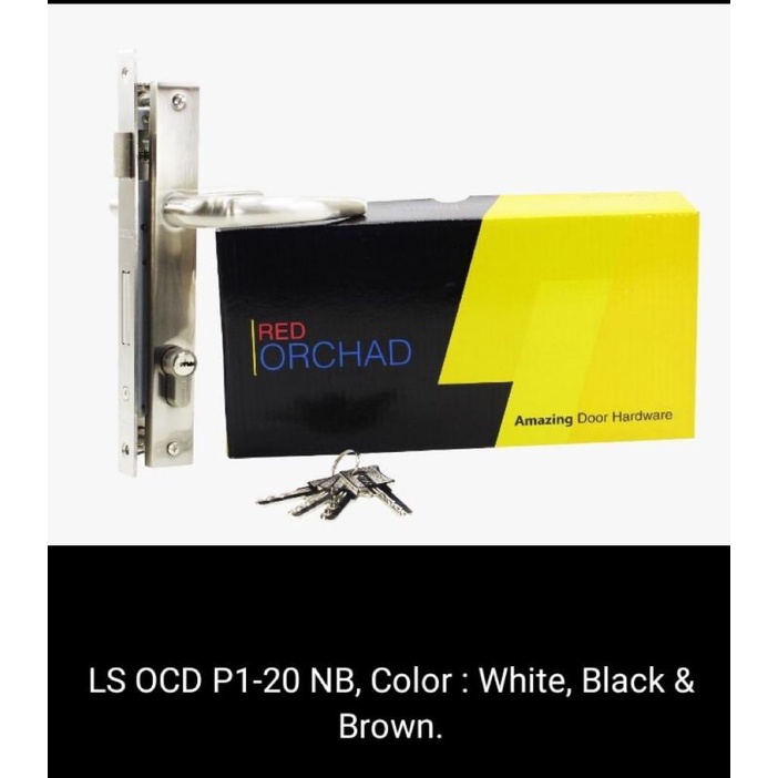 Kunci Set Pintu Aluminium - handleset pintu aluminium