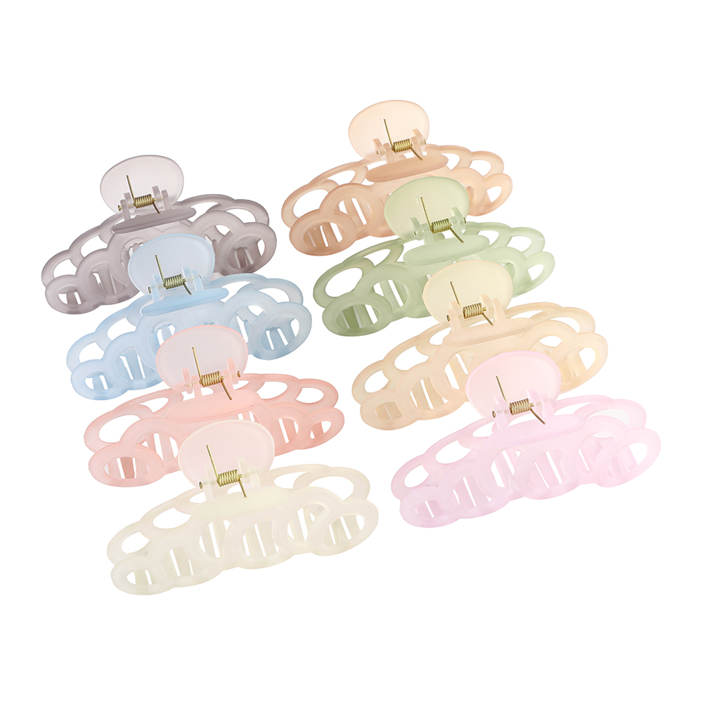 Korean Ins Hair Clip Candy Color Circle Hair Claw Clips Fashion Wild Hair Clamps Women Hair Accessories