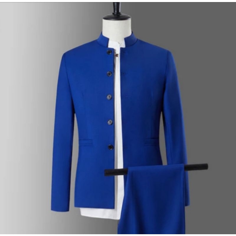 Setelan Jas Pria Mandarin - Set Jasko Pria Modern
