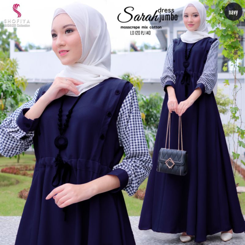 SARAH DRESS JUMBO / DRESS JUMBO ORIGINAL BY SHOFIYA