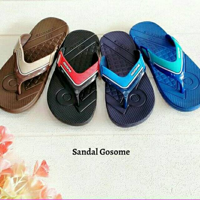Sandal jepit karet pria dan anak laki laki Gosome