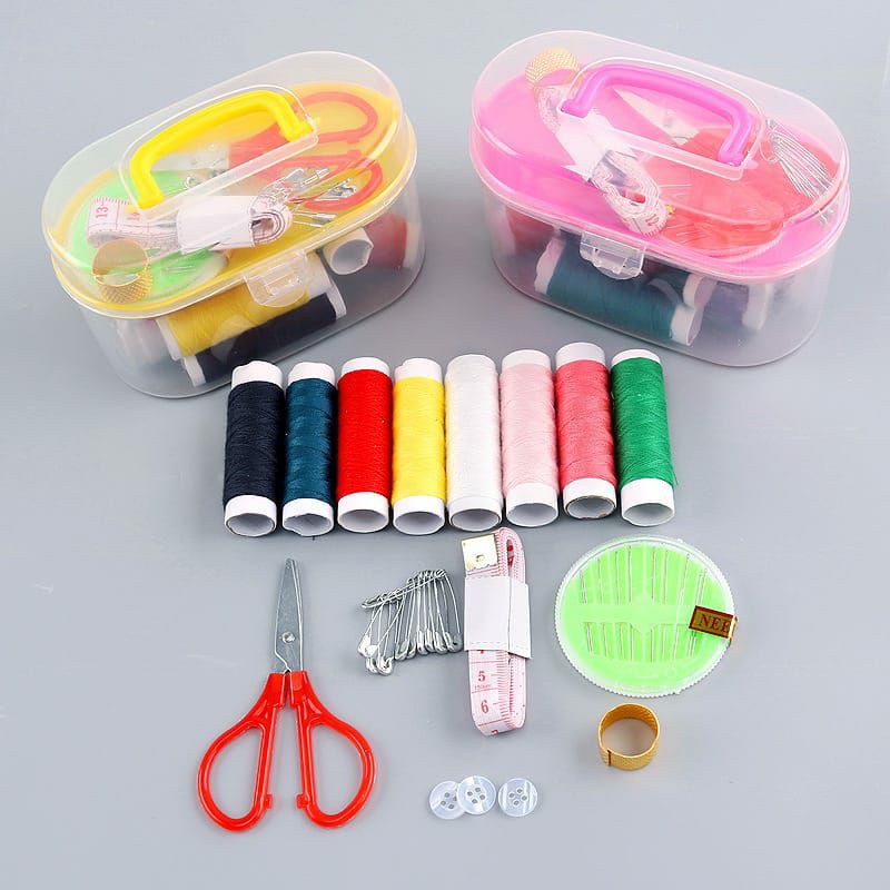 ~ PIYOSHI08 ~ Sewing Kit Box Set Alat Jahit Peralatan Menjahit Portable PR81