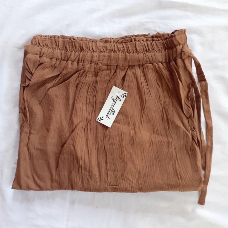 RUBY CRINKLE CULLOTE / CELANA KULOT CRINKLE PREMIUM-Mocca