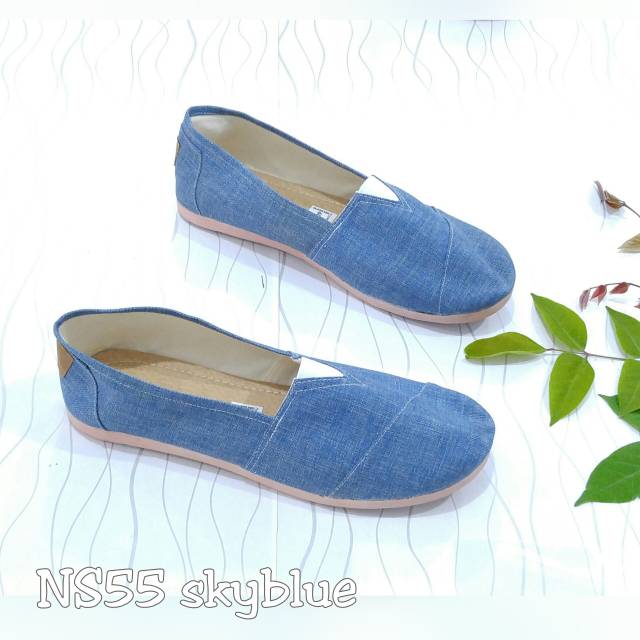 Borneo NS55 SEPATU FLATSHOES Kanvas  (6 WARNA)