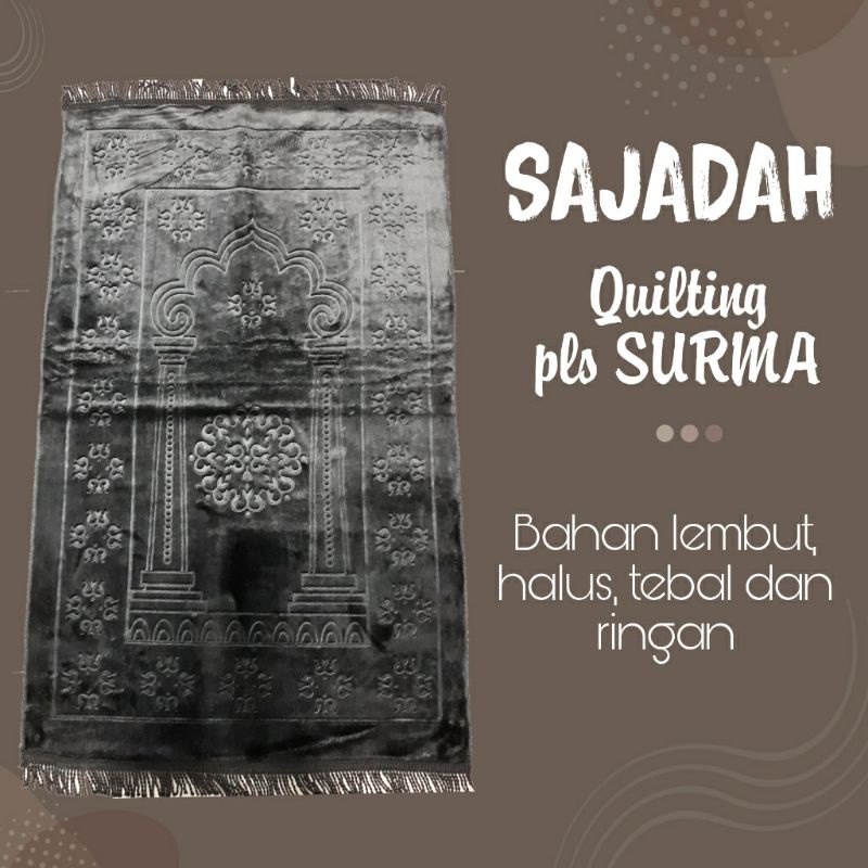Sajadah Quilting polos Surma