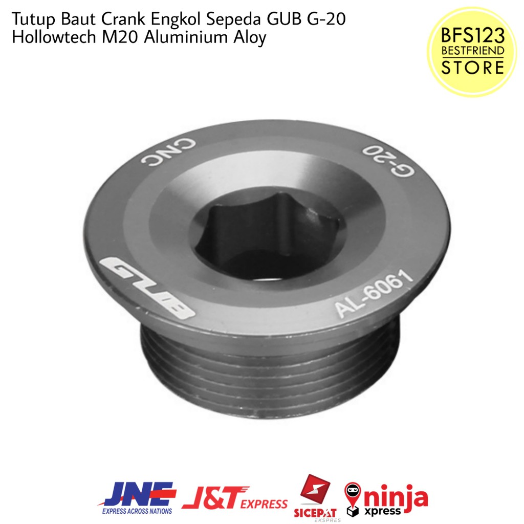 Tutup Baut Crank Engkol Sepeda GUB G-20 Hollowtech Aluminium Aloy