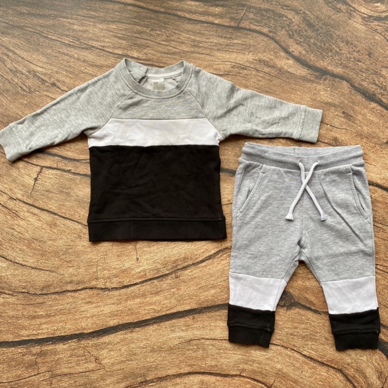 Preloved Sweater Set Bayi Setelan Sweatshirt HnM Baby HM H&M Kids Anak Baju Celana Panjang Winter Di