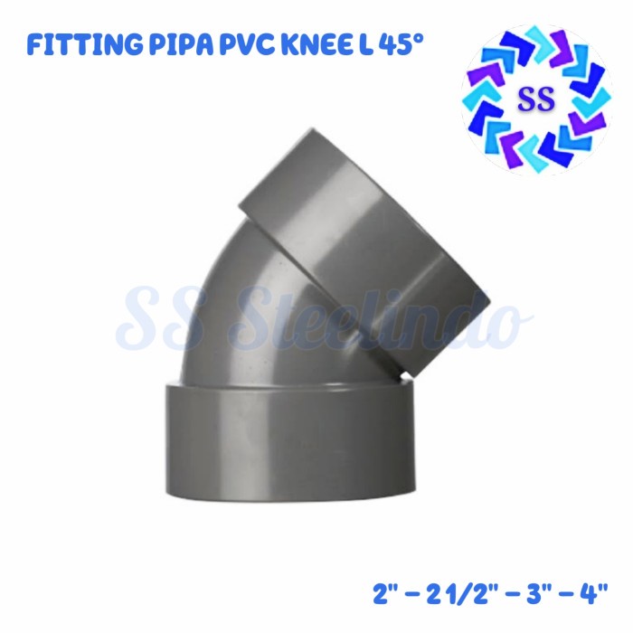 FITTING-SAMBUNGAN PIPA PVC RUCIKA-POWER KNEE L45 DERAJAT