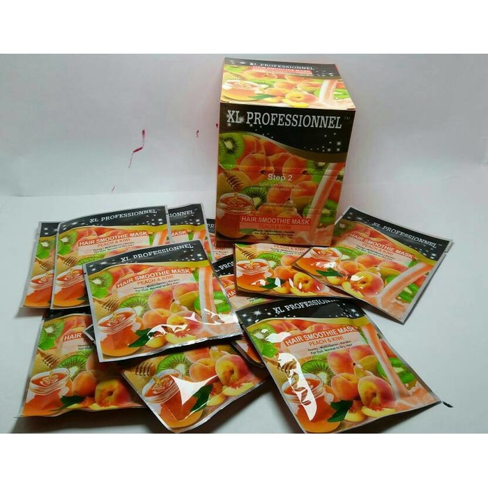 SACHET MASKER RAMBUT XL PROFESSIONNEL PEACH &amp; KIWI 25gr