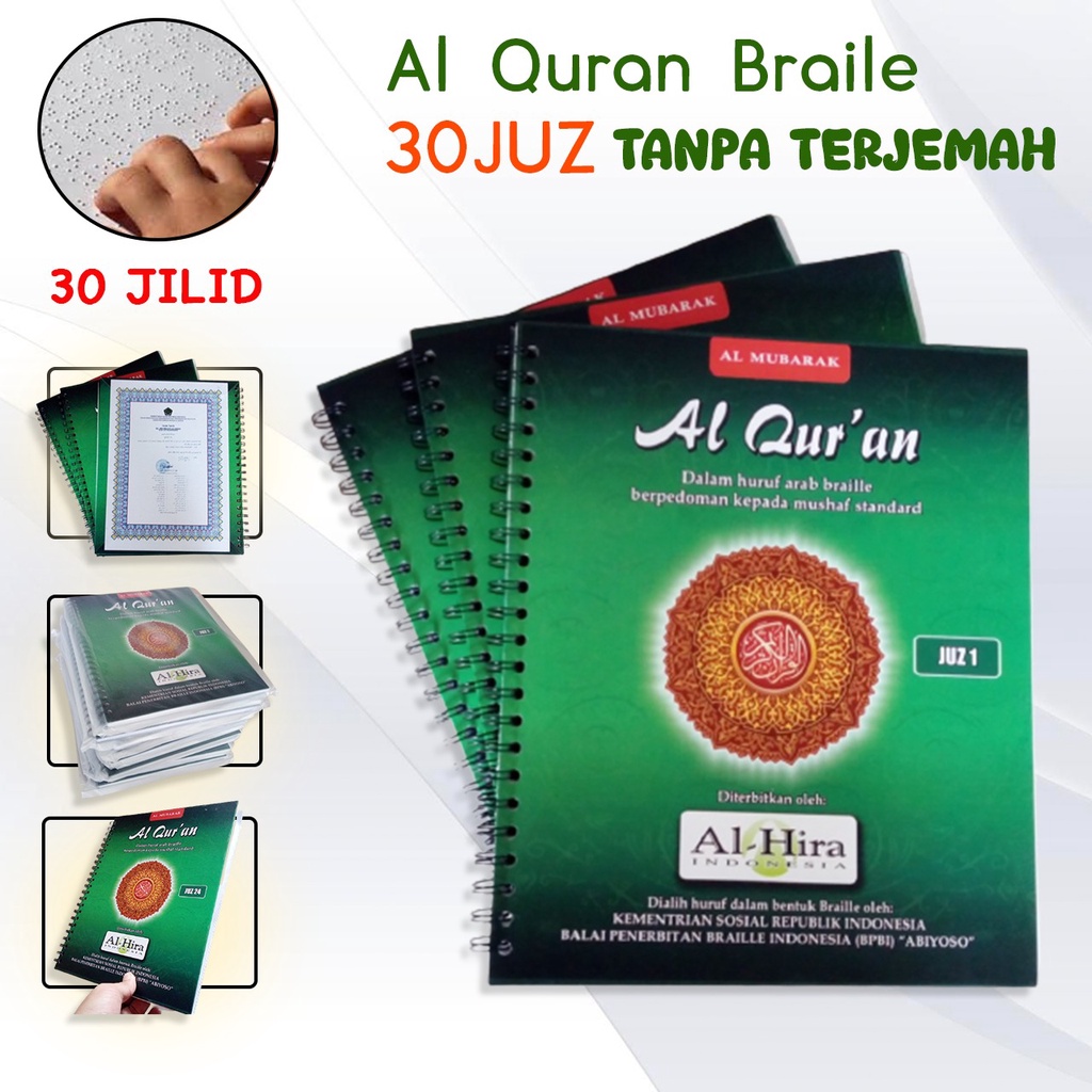 Alquran Braille 30 Juz Lengkap Dengan Terjemah