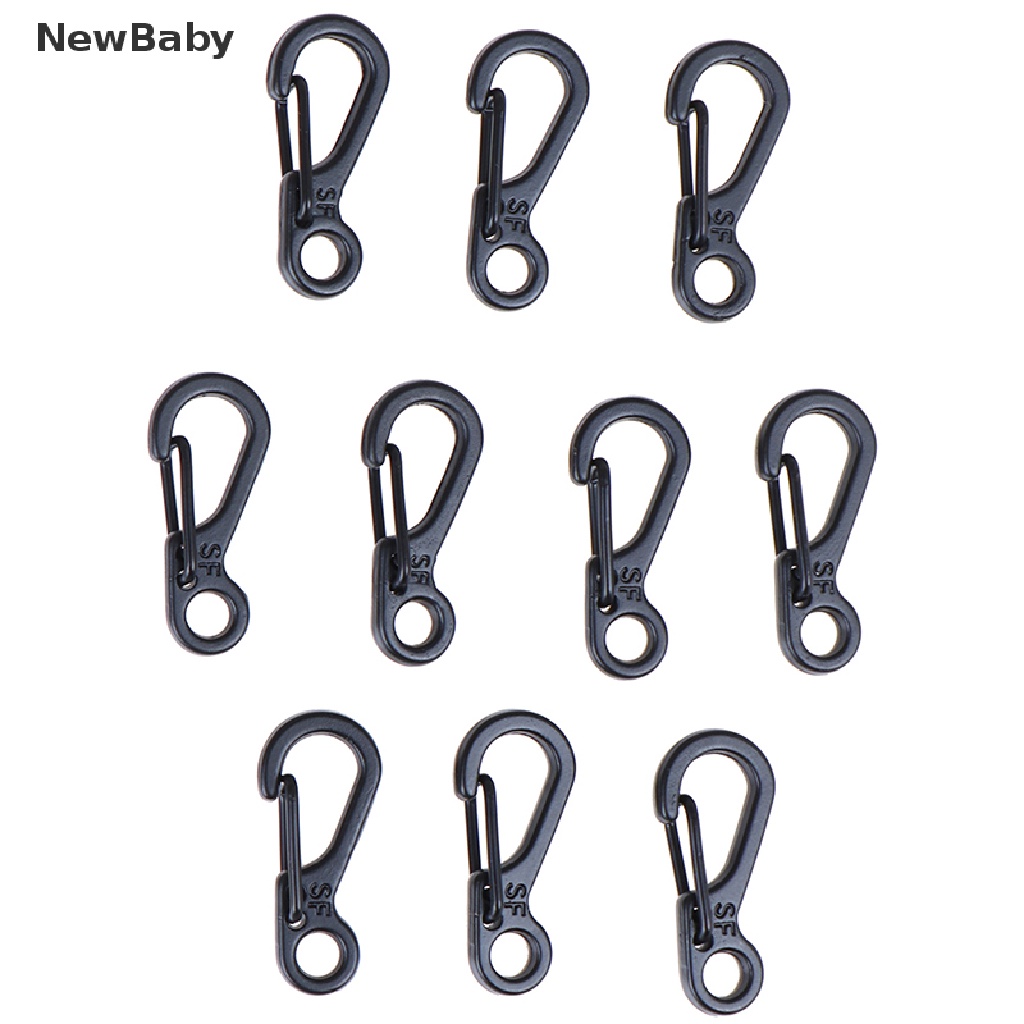 10pcs Klip Carabiner Mini Untuk Gantungan Kunci Camping
