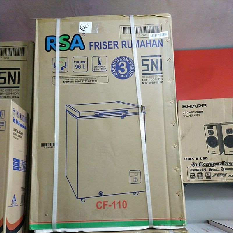 Chest Freezer RSA 100 Liter CF-110 / CF110 (Box Freezer RSA)