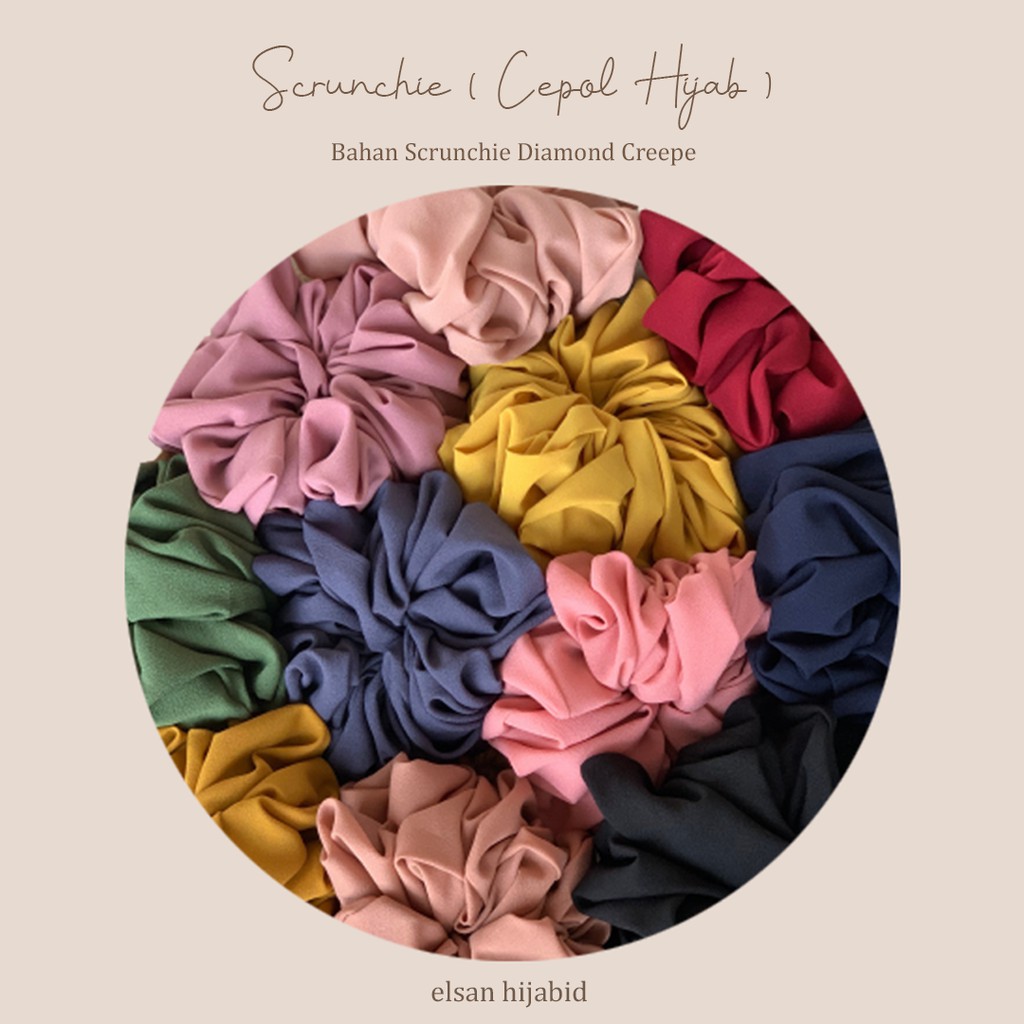 SCRUNCHIE(cepol hijab ) warna RANDOM