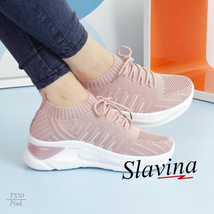 Sepatu Wanita Slavina Wedges Sneaker TS50 BERKAH