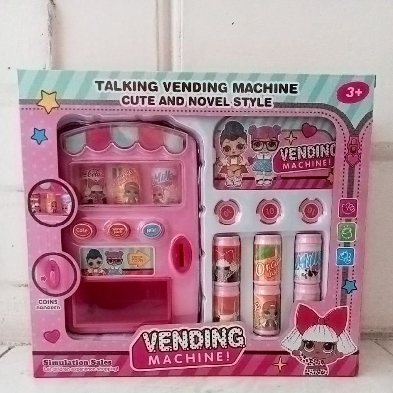 Mainan Vending Machine Mesin Jual jualan Minuman LOL DN1020-LO