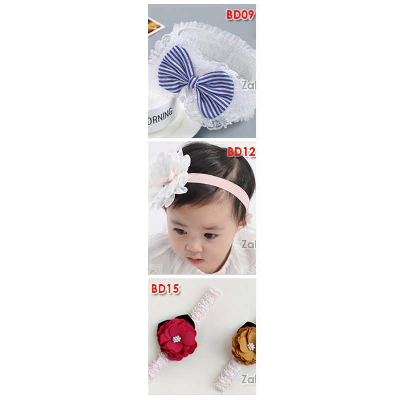 Bandana Anak Baby Bayi Unik Motif Renda Lucu Headband Bando Turban