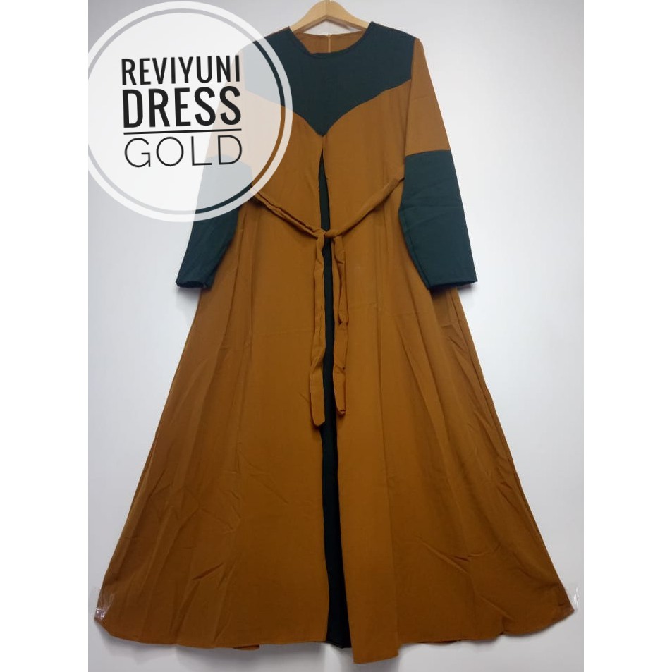 Gamis sabyan reviyuni rempel Ruffle serut busui syari woolpeach busana muslim jatuh