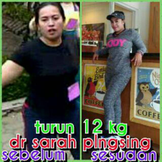 Pelangsing dr.sarah level 1+ hijau 30 kapsul