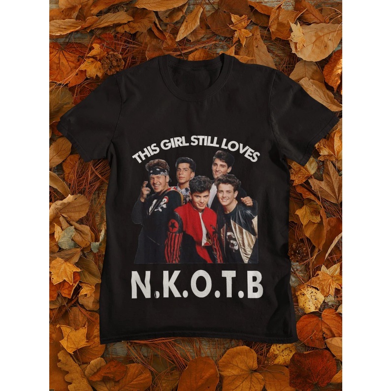Kaos Premium NKOTB Vintage 80s Pop Music Clothing New Kids On The Block Classic Boy Band, This Girl