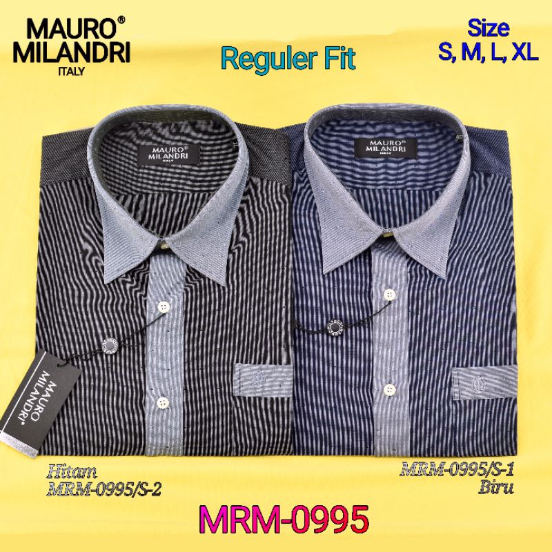 Kemeja Formal Pria Lengan Pendek Mauro Milandri MRM-0995 Reguler Fit