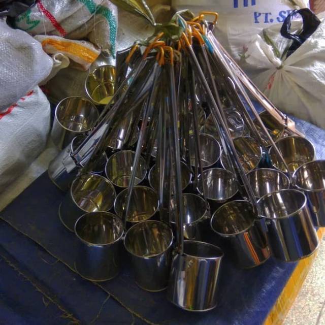 centong air / Gayung Thai tea / irus Thai tea bajigur stainless / gayung es / gayung gula stainless