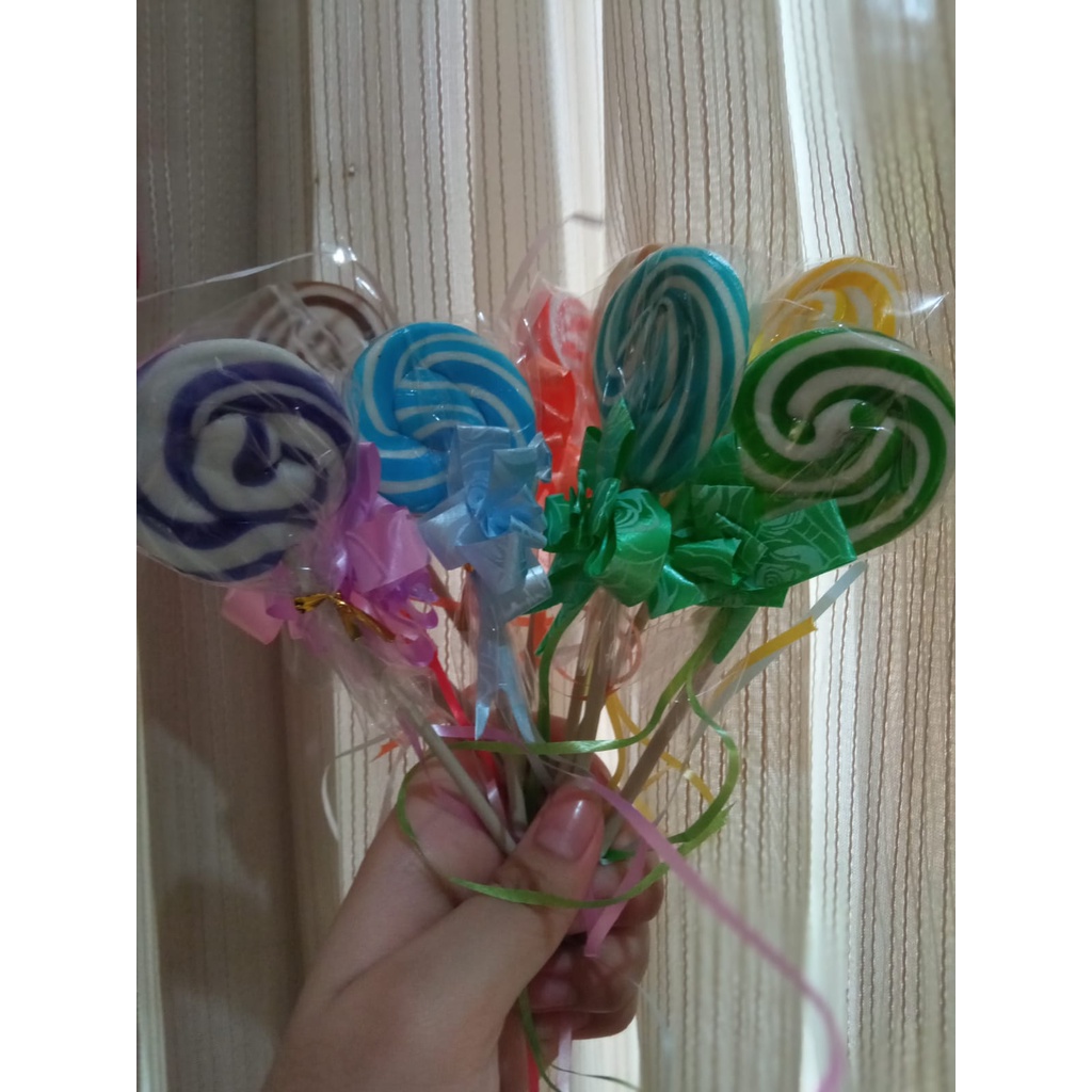 

permen lolipop bulat 4cm