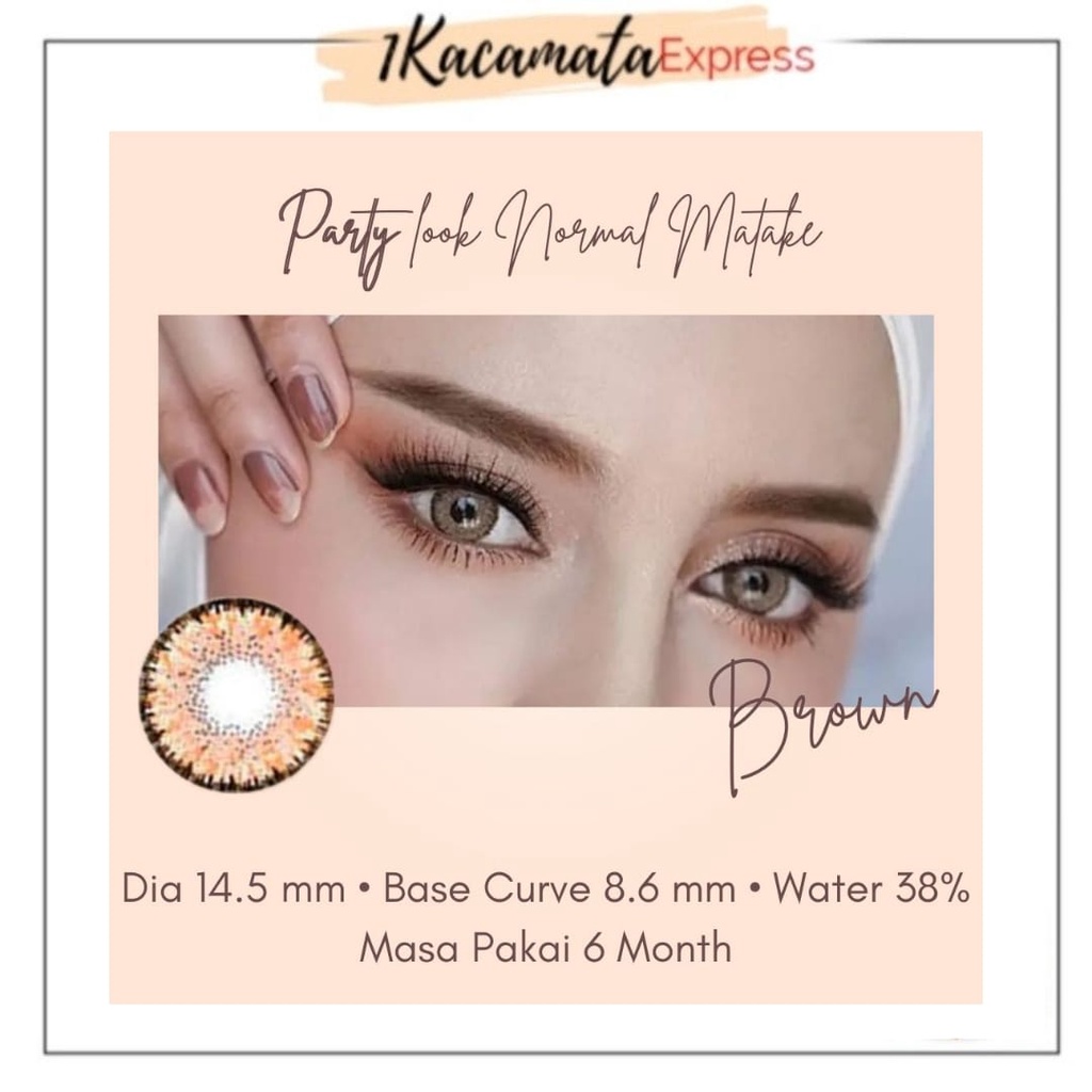 SOFTLENS WARNA NORMAL PARTY LOOK MATAKE