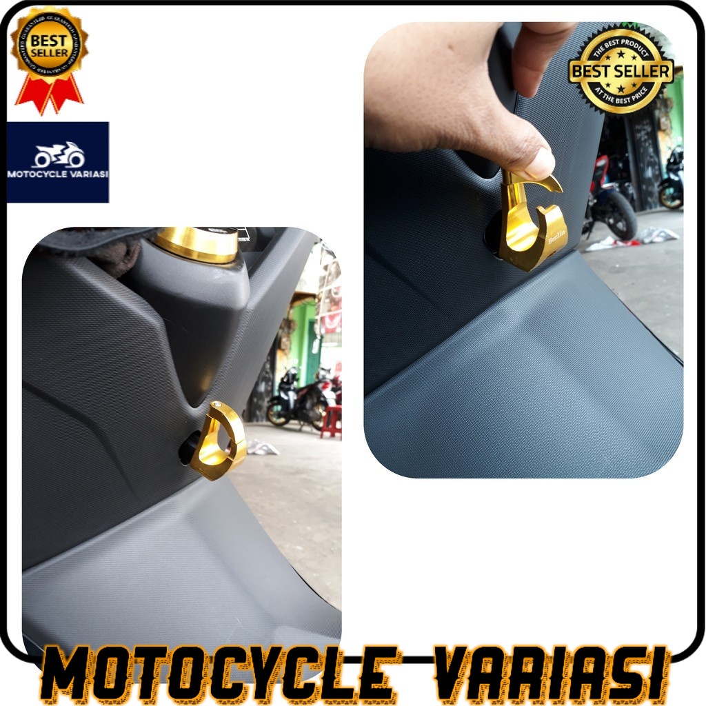 Gantungan Barang autolock cnc Nmax Vario Lexi mio beat dll