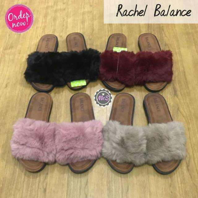 RACHEL sandal  bulu  kokop jelly merk Balance Shopee  Indonesia