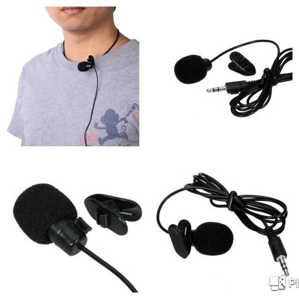 3.5mm MIC YOUTUBER Microphone with clip - Clip Mic - Clip on Mic External Smartphone Laptop PC Pengeras Suara Shooting Vlogger