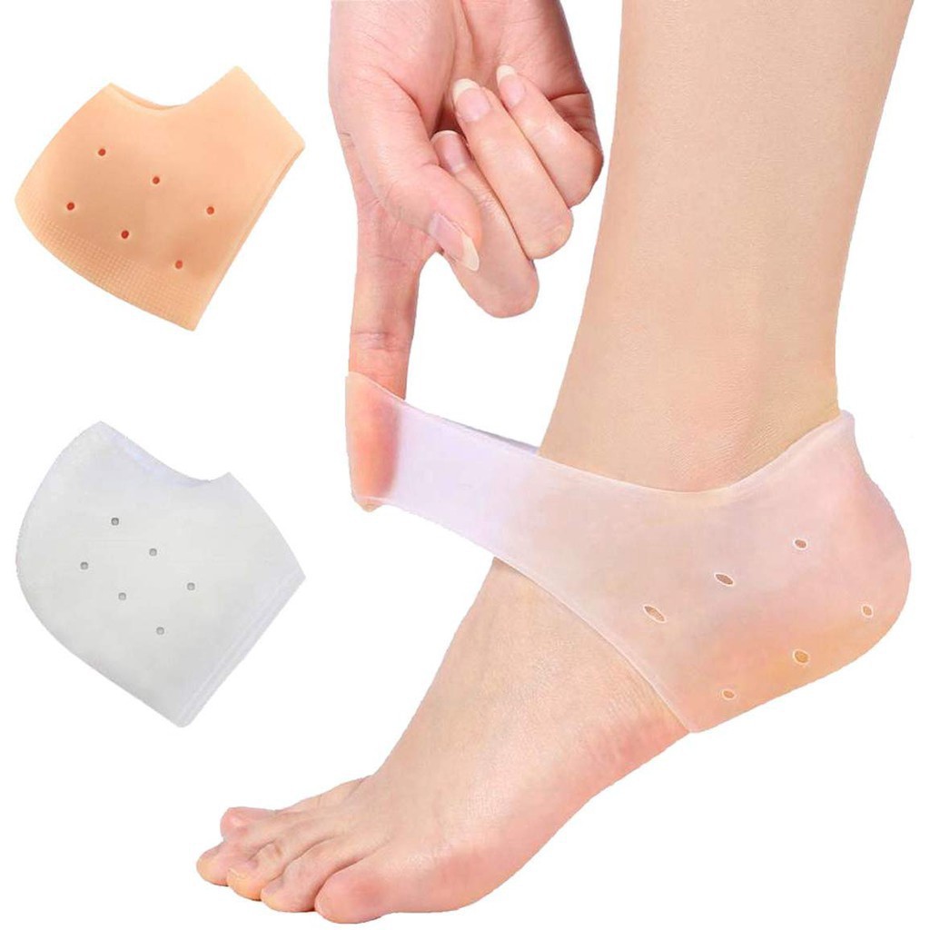 Pelindung Tumit Kaki Gel Silikon Heel Pad Silicone Protector Alas Tumit Anti Lecet Pecah Crack Socks