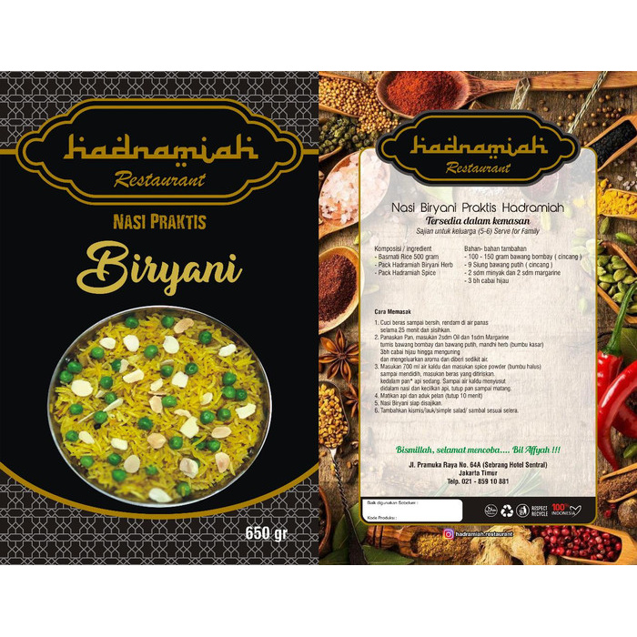 

Promo Spesial - Nasi Biryani Praktis Hadramiah