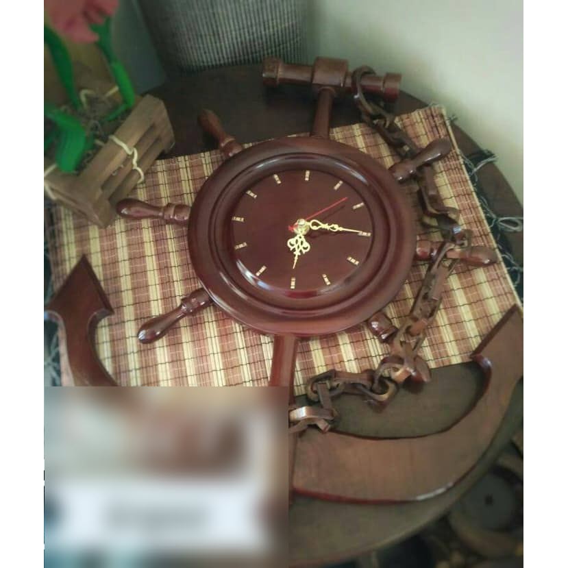 Jam Dinding Kayu Jati bentuk Jangkar Shopee Indonesia Jam Dinding Kayu Jati bentuk Jangkar Shopee Indonesia
