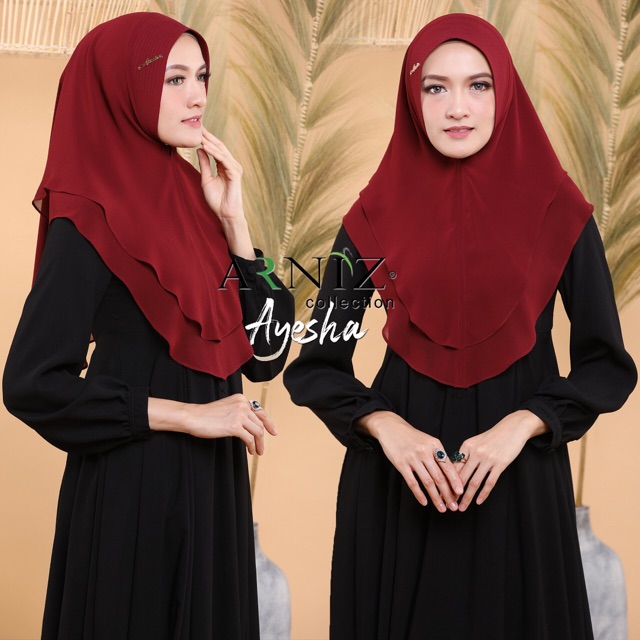 [RESTOK] KHIMAR AYESHA [2LAYER MINI] BY ARNIZ
