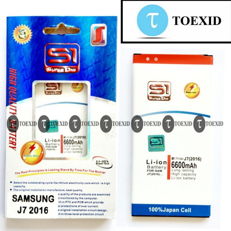 Baterai Samsung J7 2016 J710 - Batre Batrai Double Power IC - Battery Super One Original