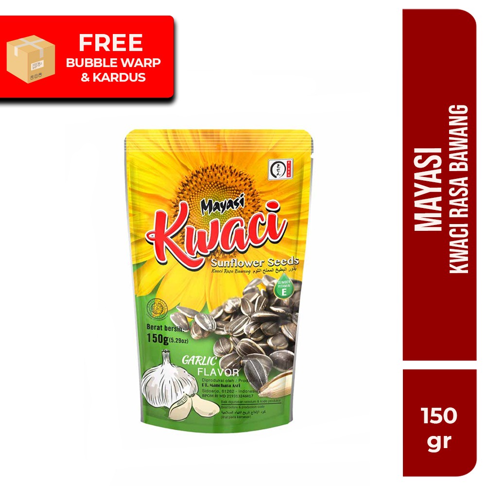 Mayasi Kwaci bawang Pack 150 gram cemilan kuaci kwaci bawang