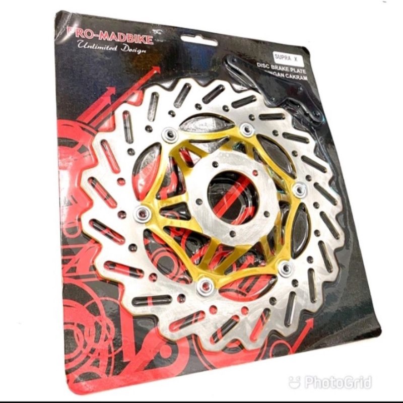 PIRINGAN CAKRAM DEPAN VARIASI LEBAR 300MM+BREKET/MOTOR SUPRA X SUPRA FIT OLD/GL-PRO LEGENDA/GRAND/LUBANG 5 FLOATING LEBAR MODEL/ 300MM