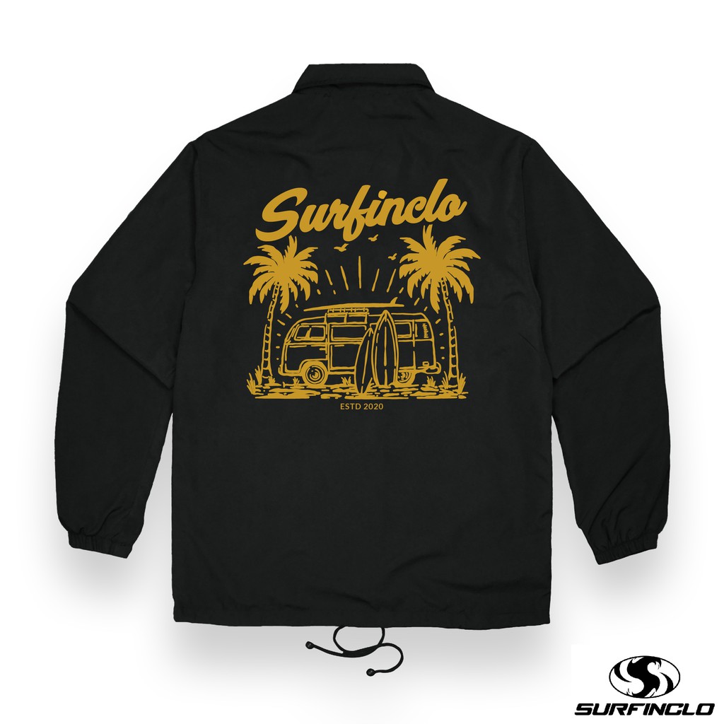 SURFINCLO Coach Jacket Wind Breaker Surf &amp; Beach Edition