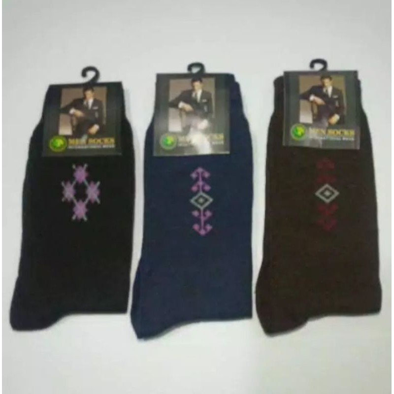 termurah kaos kaki motif kerja kantoran (12 pasang) bahan tebal adem &amp; tidak panas