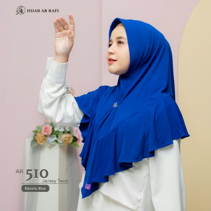 Arrafi Hijab AR510 Bergo Instant | Jilbab Ar Rafi Terbaru dengan Pet Antem