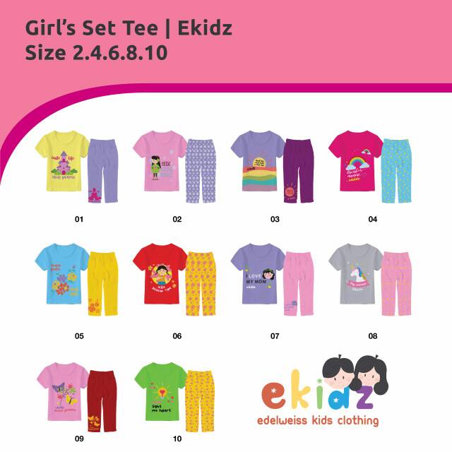 Setelan anak cewek Ekidz