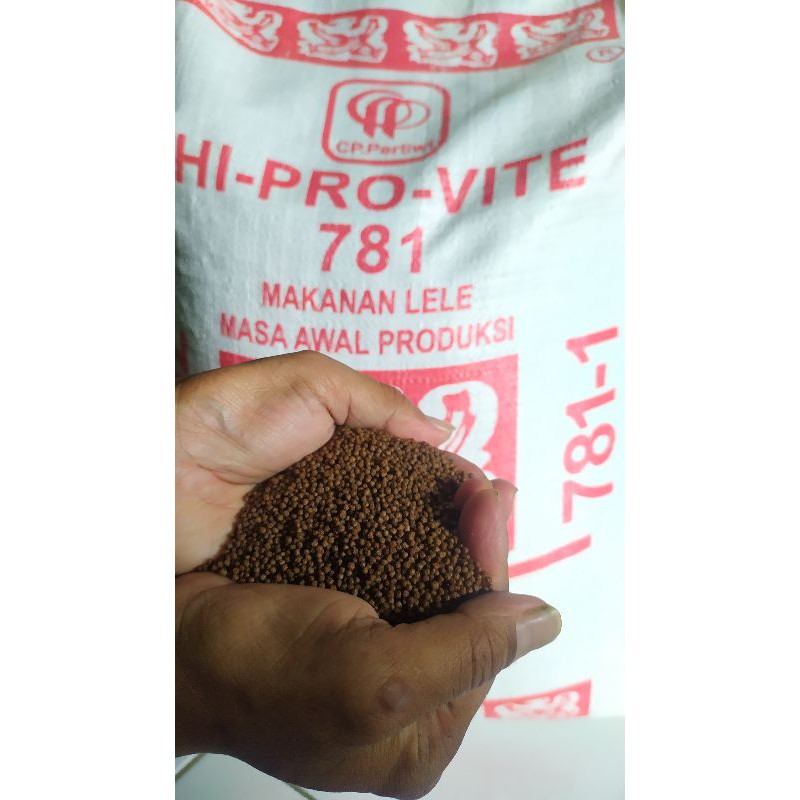 pelet lele 781-1 hi pro vite  asli pelet nila hi pro vite original pakan gurame pakan nila