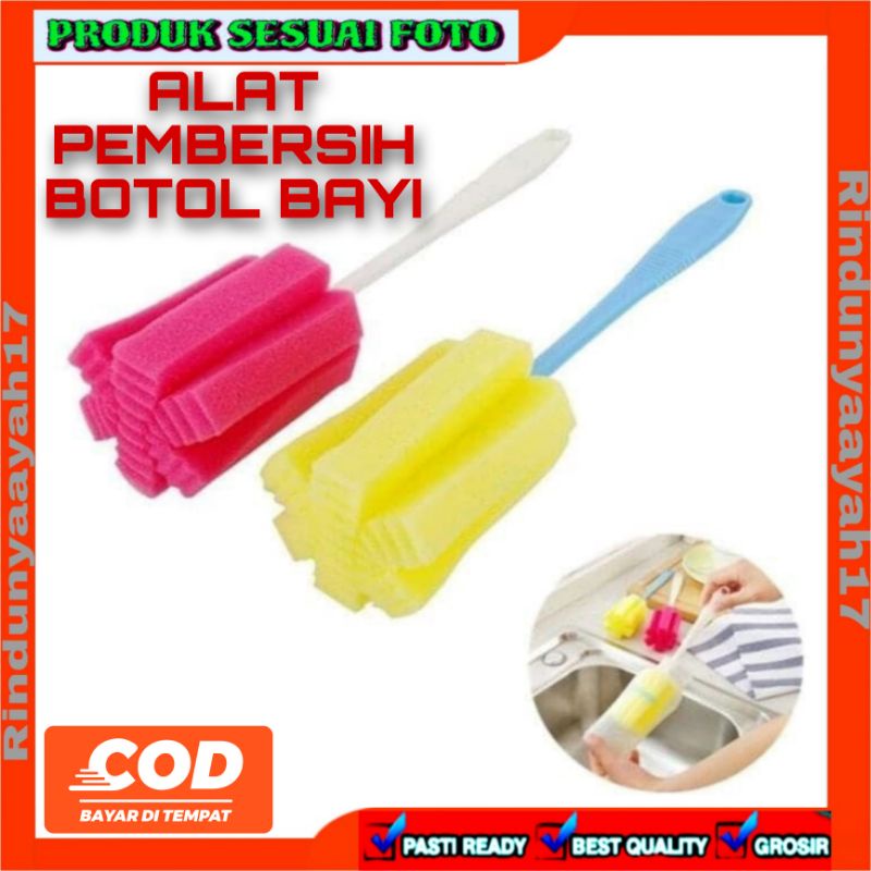 [RA] ALAT PEMBERSIH BOTOL BAYI DOT SPON SPONGE GELAS PENCUCI BAYI