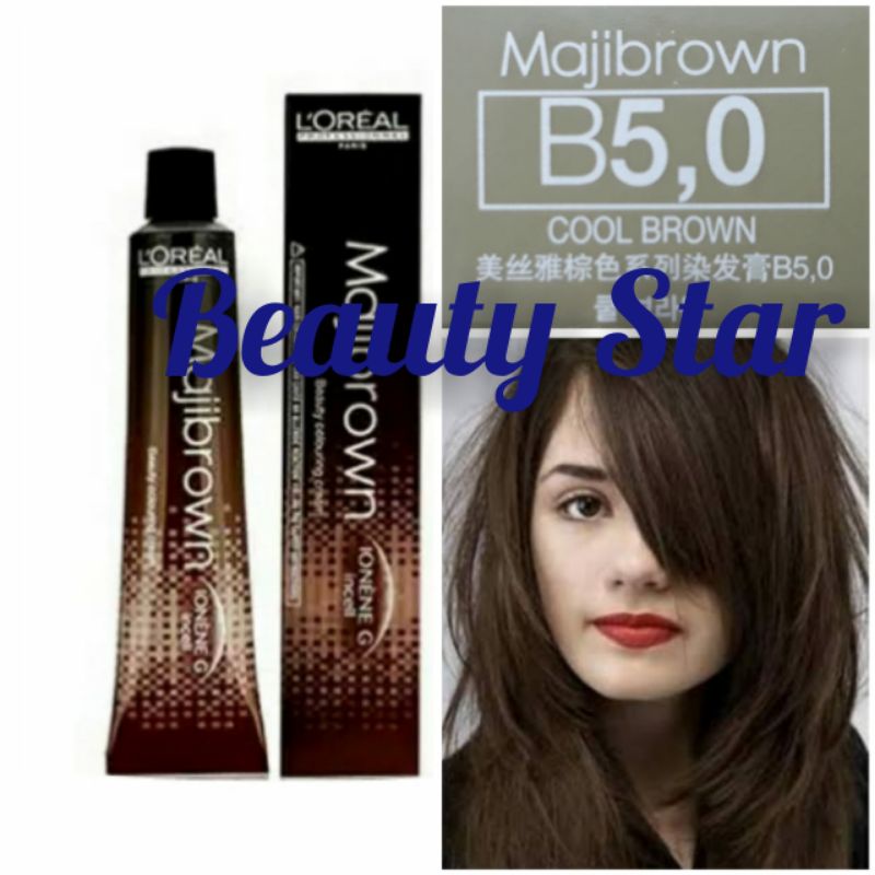 LOREAL MAJIBROWN NO. B5.0 COOL BROWN