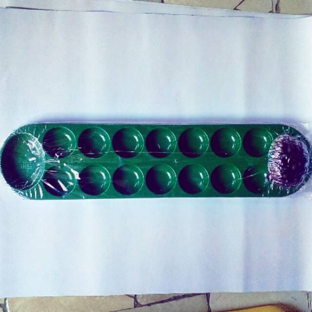 Dakon congklak plus biji kerang plastik promo