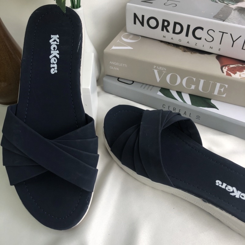 sandal cewek SLOP KIPAS 1 SENDAL wanita termurah terlaris Sandal Slop Slip On Teplek Wanita Sandal Cewek sandal teplek sandal flat Terbaru emaja Kekinian / Sendal Teplek Selop Flip Flop Perempuan