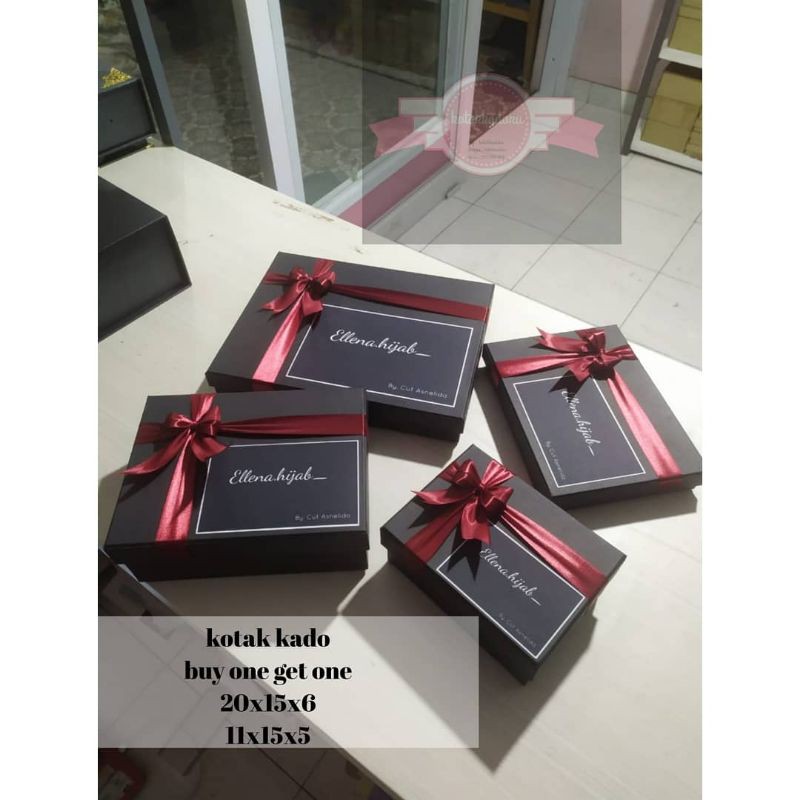 

Hemat!!!! Kotak Kado 1 set 2 pcs bisa Request Warna dan Custom Ukuran
