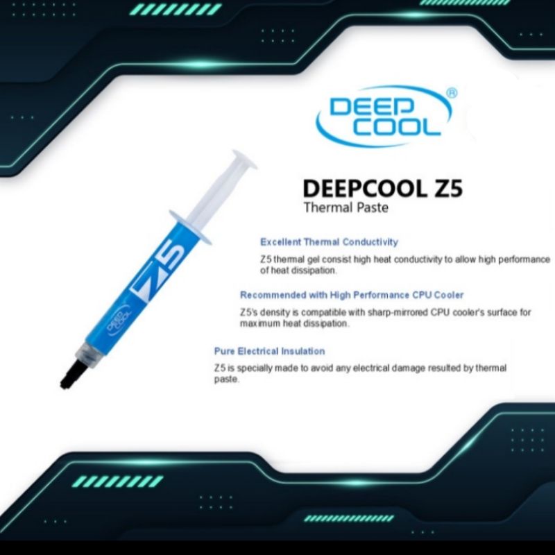 DEEPCOOL THERMAL PASTE Z5 ( DEEP COOL ) PASTA PROCESSOR PC / NOTEBOOK ORIGINAL