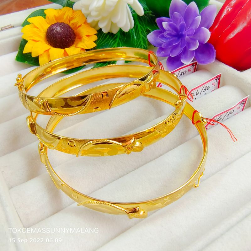 Gelang Kaku Bangkok emas asli 300%