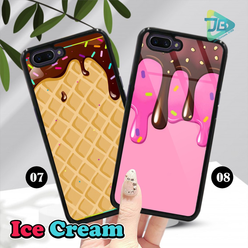 HARDCASE 2D GLOSSY ICE CREAM OPPO VIVO XIAOMI SAMSUNG REALME IPHONE ALL TYPE JB4676